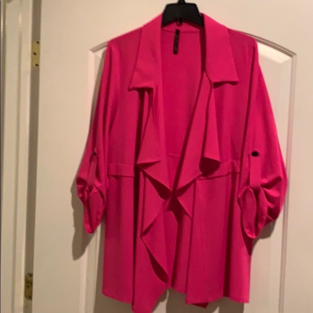 IC by Connie K hot pink blazer. Size xl